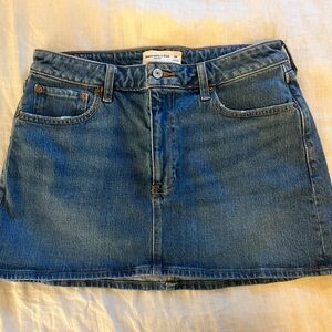 Abercrombie & Fitch Light Blue Denim Skirt